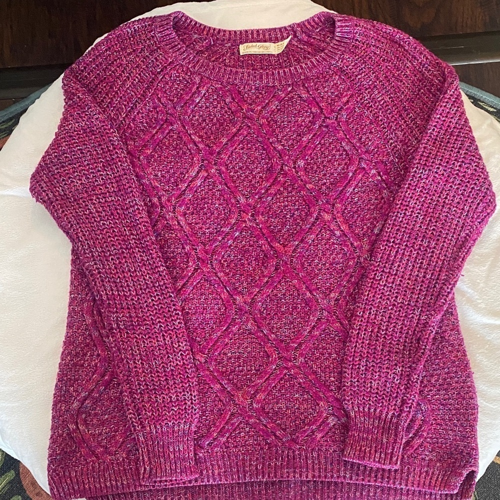 Faded Glory Women's Magenta Crew Neck Sweater